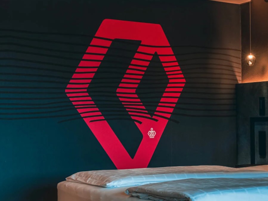 Wallart in einem Hotel