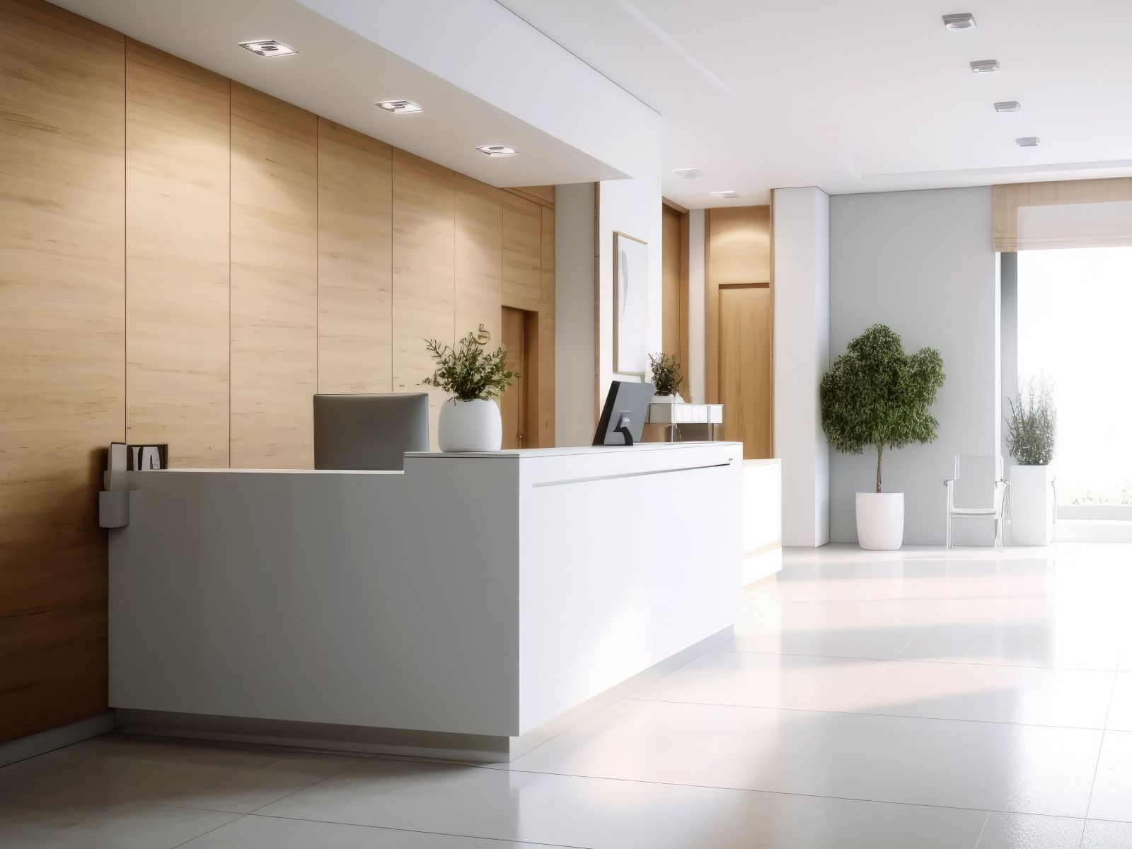 Empfangsbereich einer Praxis